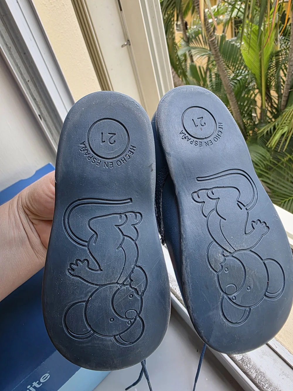 Spanish Kids Navy Blue Leather Lace-Up Shoes